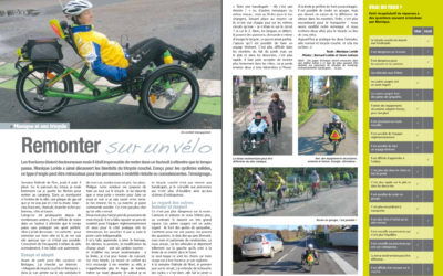 An important article about trikes and safetyin french magazine
