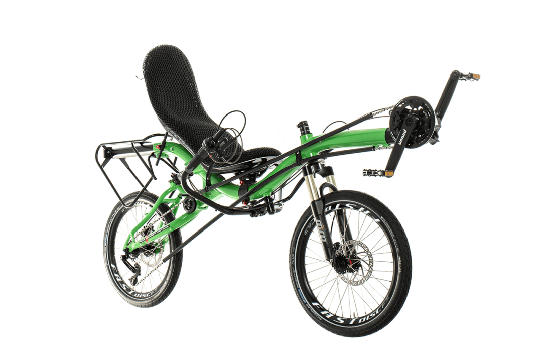 azub-mini-recumbent-bike-with-20-inch-wheels-perspective - AZUB recumbents