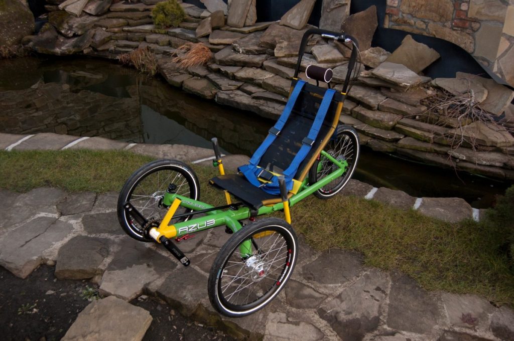 Two unique AZUB trikes for disabled riders