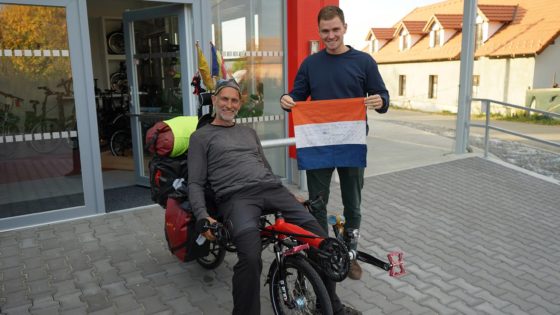 Richard Haket visiting AZUB – bike restoration