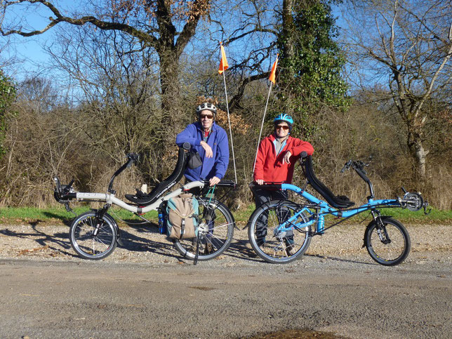 Daniel & Frédérique in 2018 with their new AZUB SIX recumbents