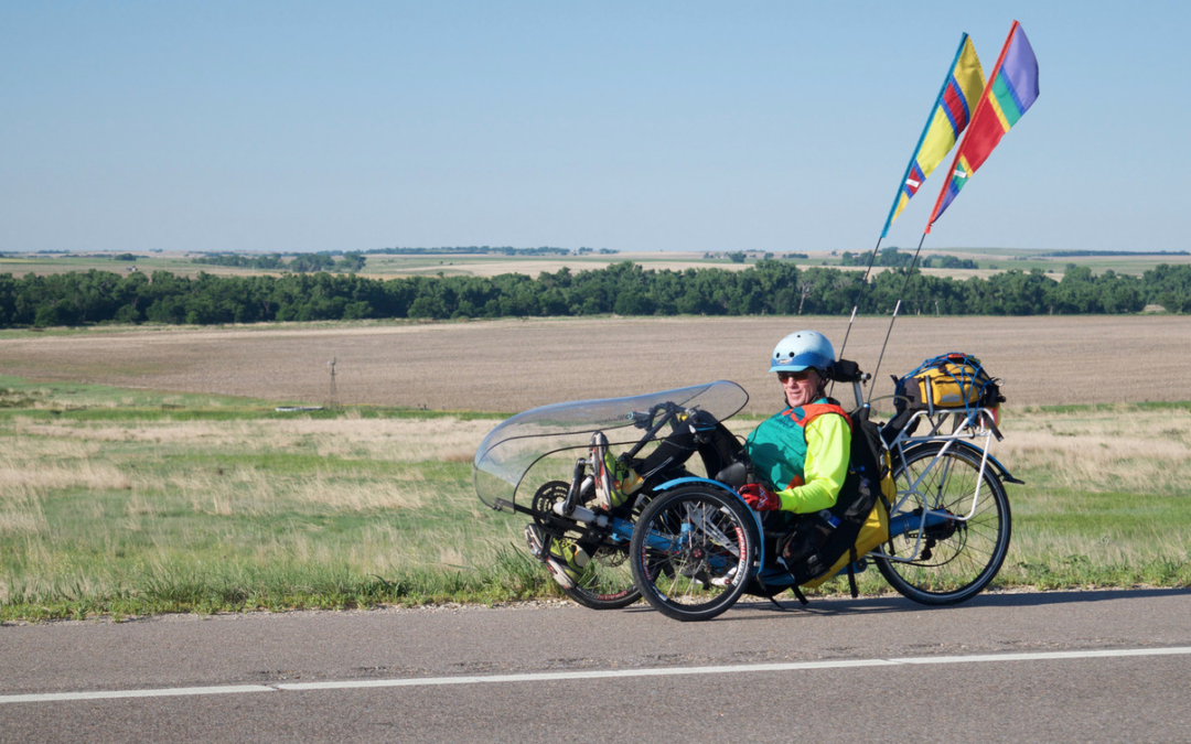 James biked Across Kansas and many other US states