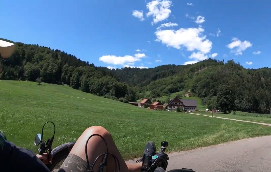 Riding Ti-FLY X in the Black Forrest, Germany