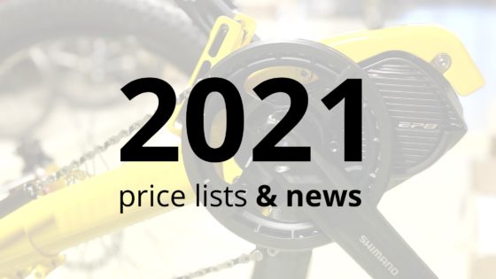 2021 price lists available and the 2021 news!