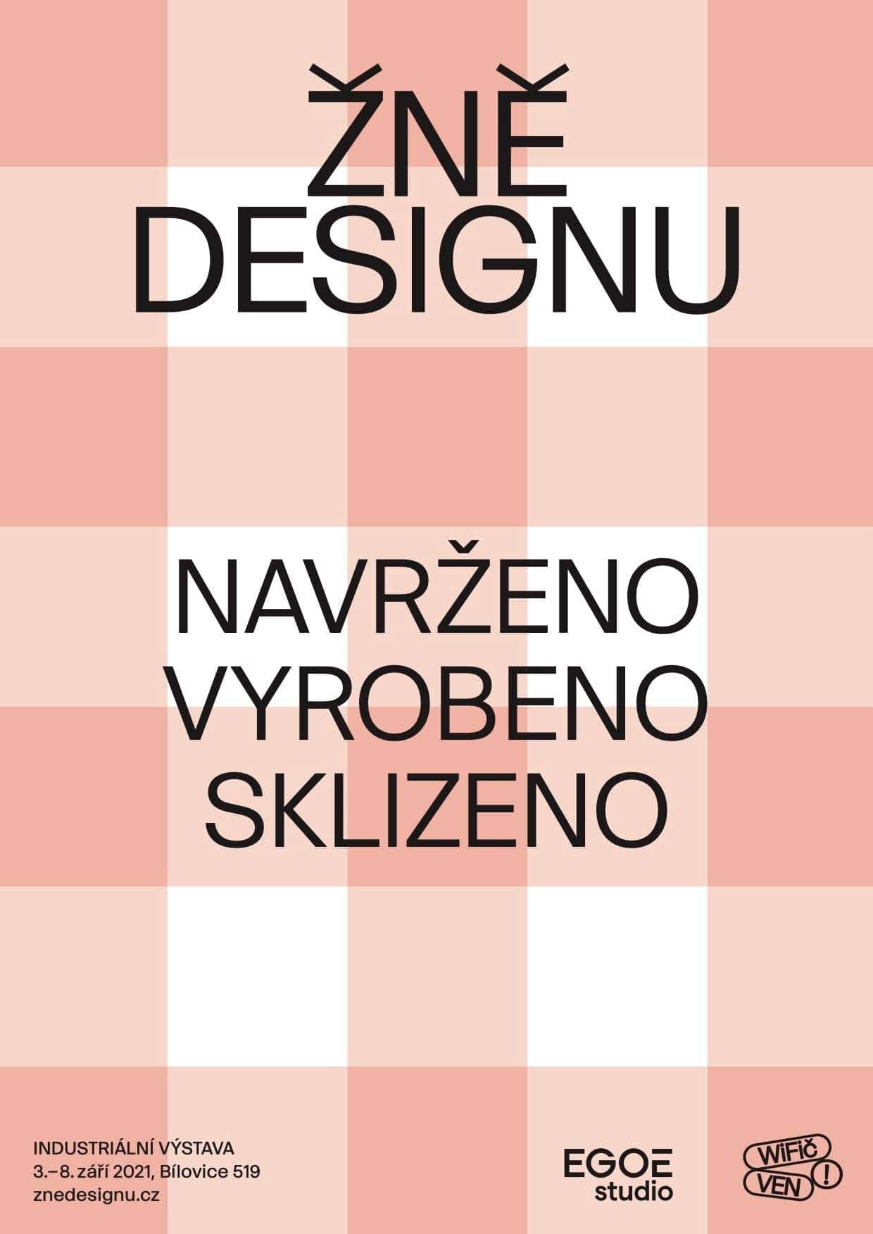 Plakát výstavy Žně designu