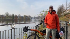 Viktor Zicho rides to Nordkapp by bike in winter