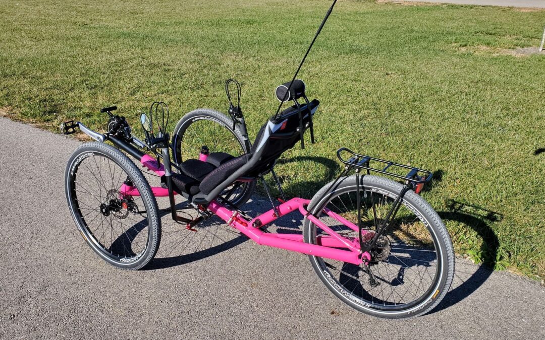 off and on the road recumbent trike from AZUB – the T-Tris AR