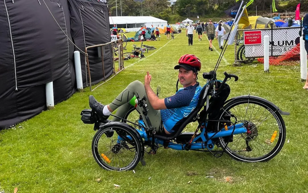 4points australia and tommy quick on his recumbent trike