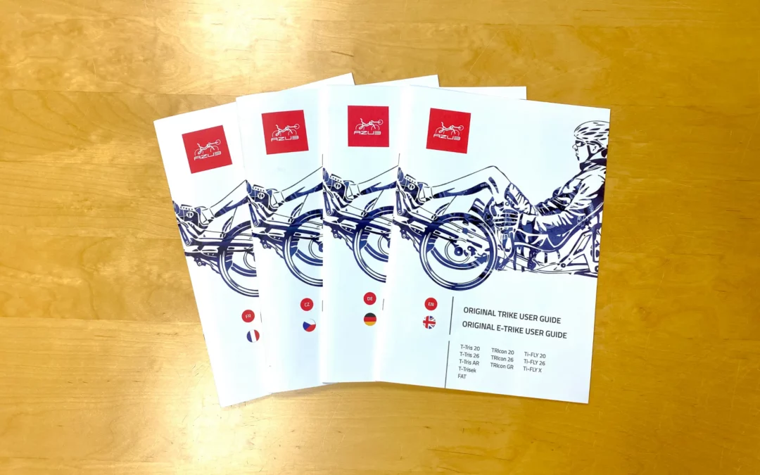 New trike manuals in 4 languages and “Instructions page”