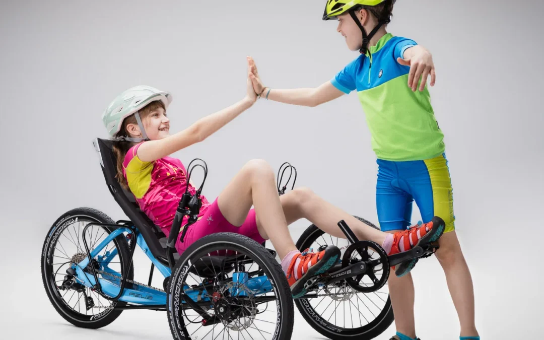 recumbent tricycle for short riders or children