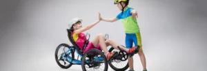 recumbent tricycle for short riders or children