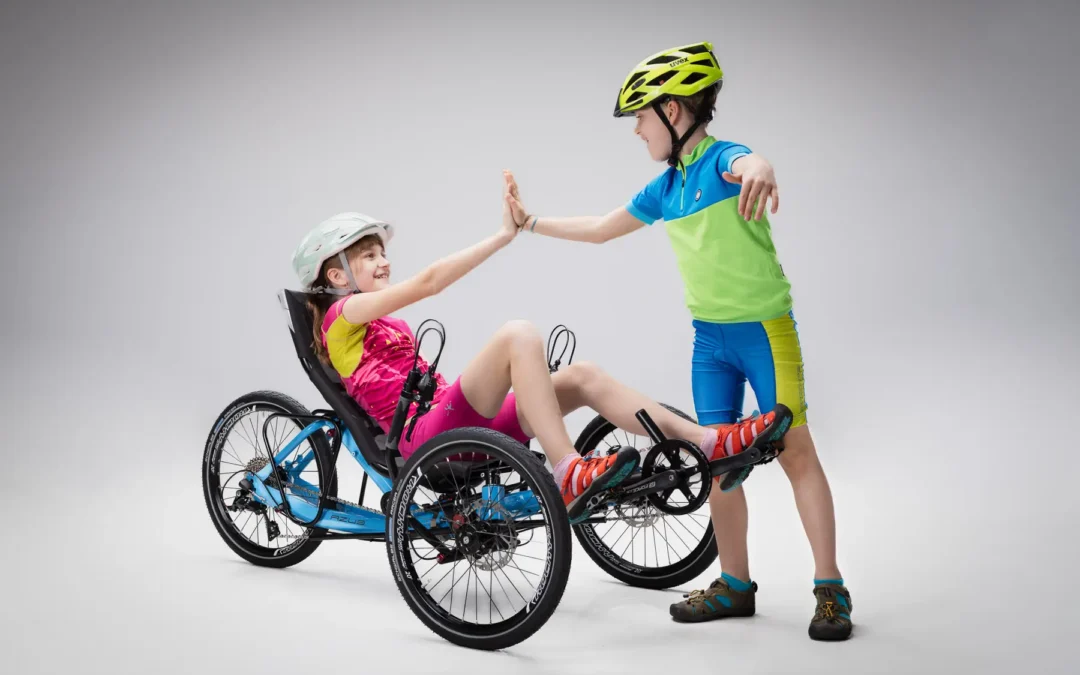 recumbent trike for children or short riders – sporty tricycle for handicapped people – 3