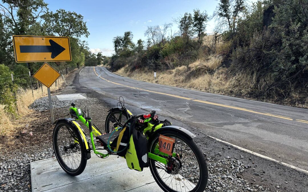 Zach Kaplan double century ride on electric recumbent trike – 00009