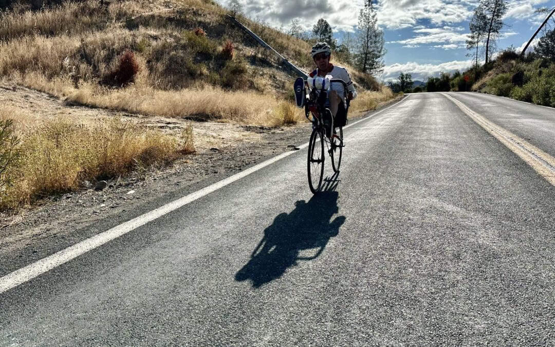 Zach Kaplan double century ride on electric recumbent trike – 00011