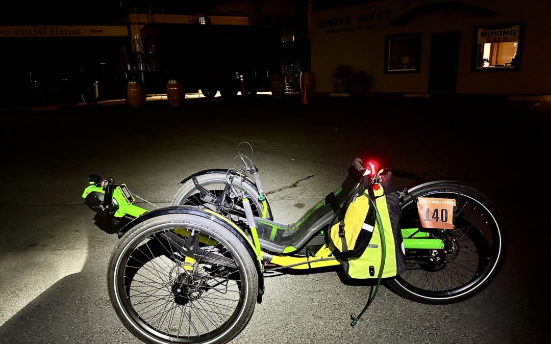 Zach Kaplan double century ride on electric recumbent trike – 00015