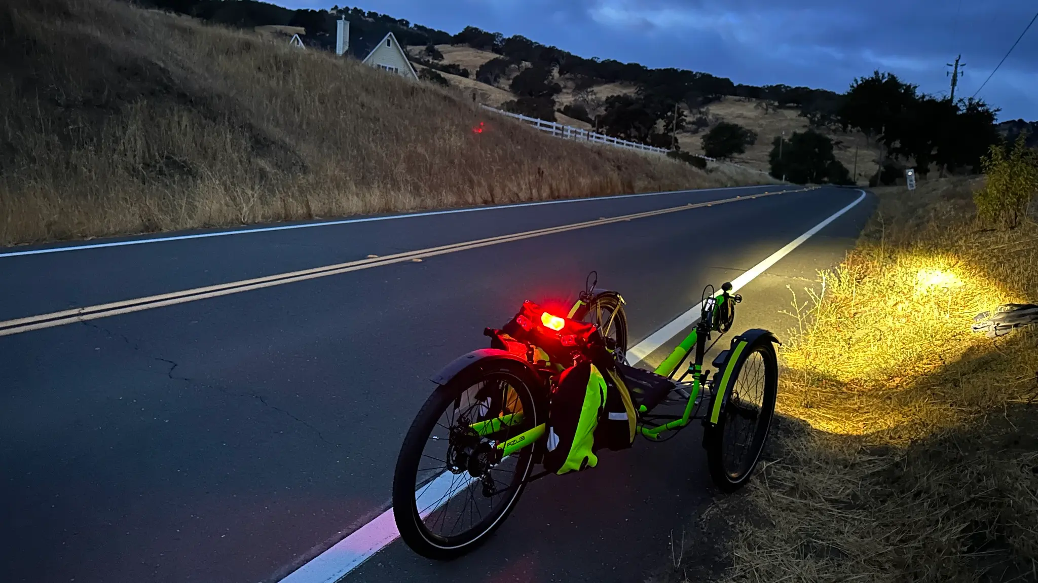 double century ride on an electric recumbent trike