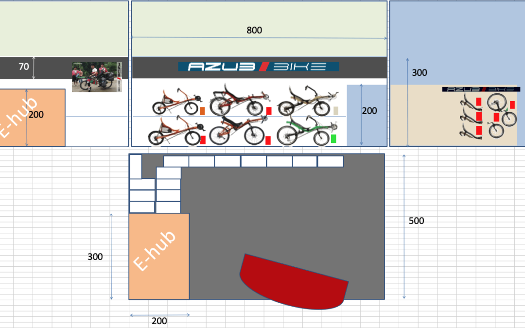 If you wonder how we design our booths here is an example. An Excel sheet!