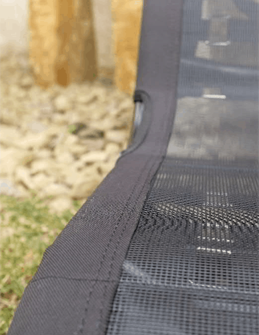 azub trike seat – mesh cutout detail 2